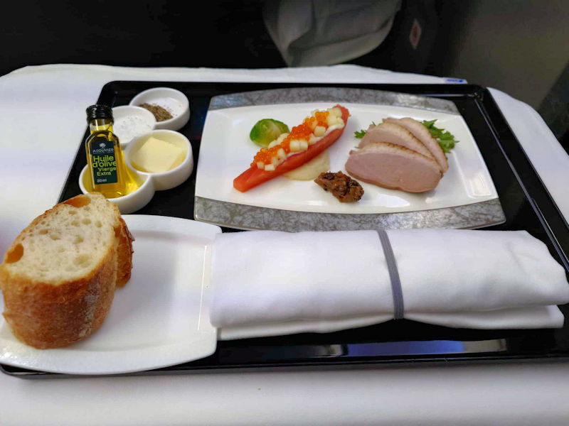 ANAビジネスクラス機内食