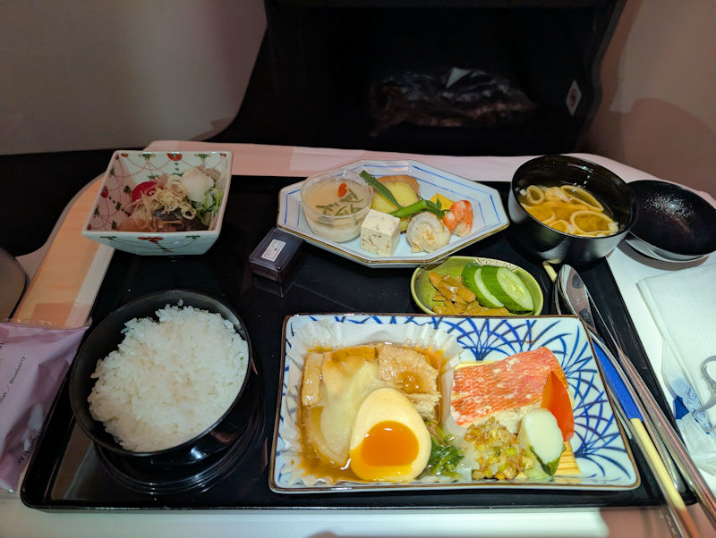 ANAビジネスクラス機内食