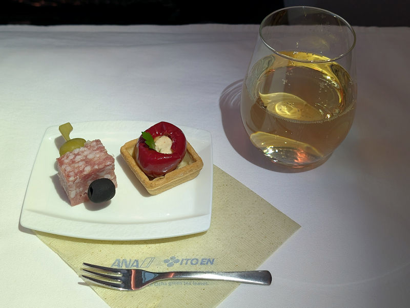 ANAビジネスクラス機内食