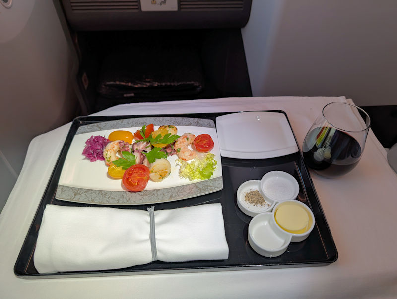 ANAビジネスクラス機内食