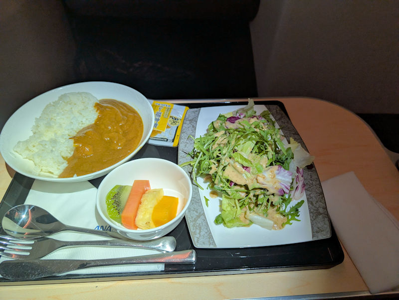 ANAビジネスクラス機内食