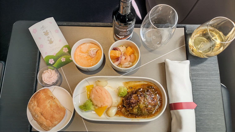 JAL国内線ファーストクラス機内食
