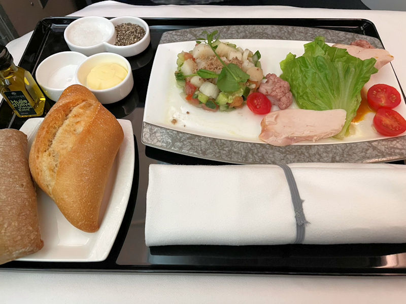 ANAビジネスクラス機内食