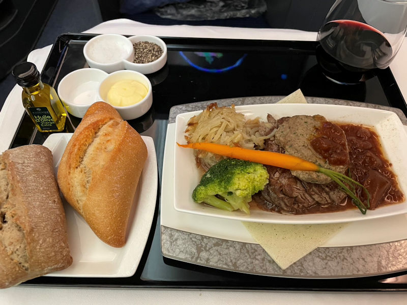 ANAビジネスクラス機内食