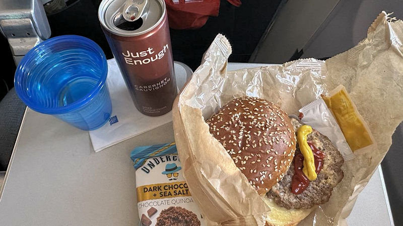 ユナイテッド機内食